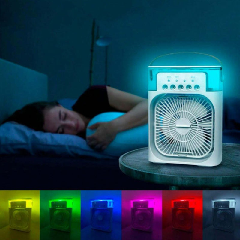 Mini Ventilador Aire Acondicionado LED